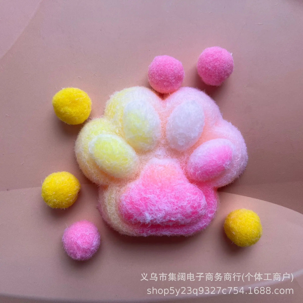 Rainbow Cat Paw Slow-Rise Squishy