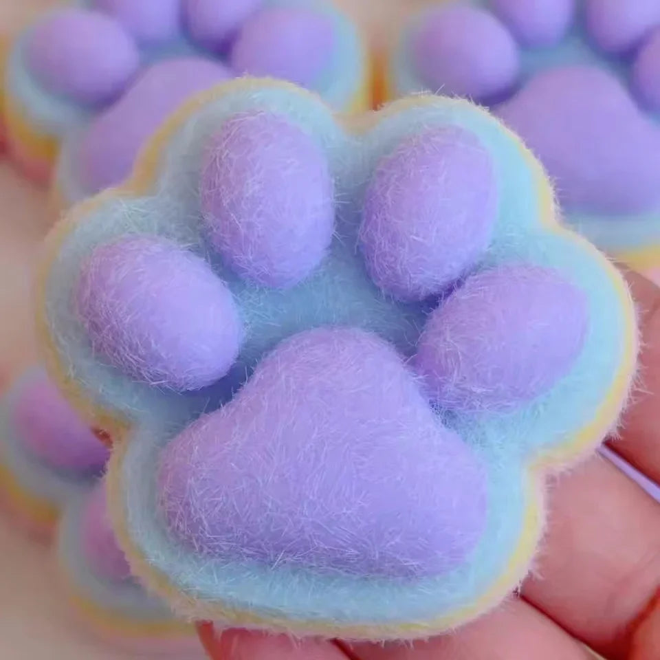 Rainbow Cat Paw Slow-Rise Squishy