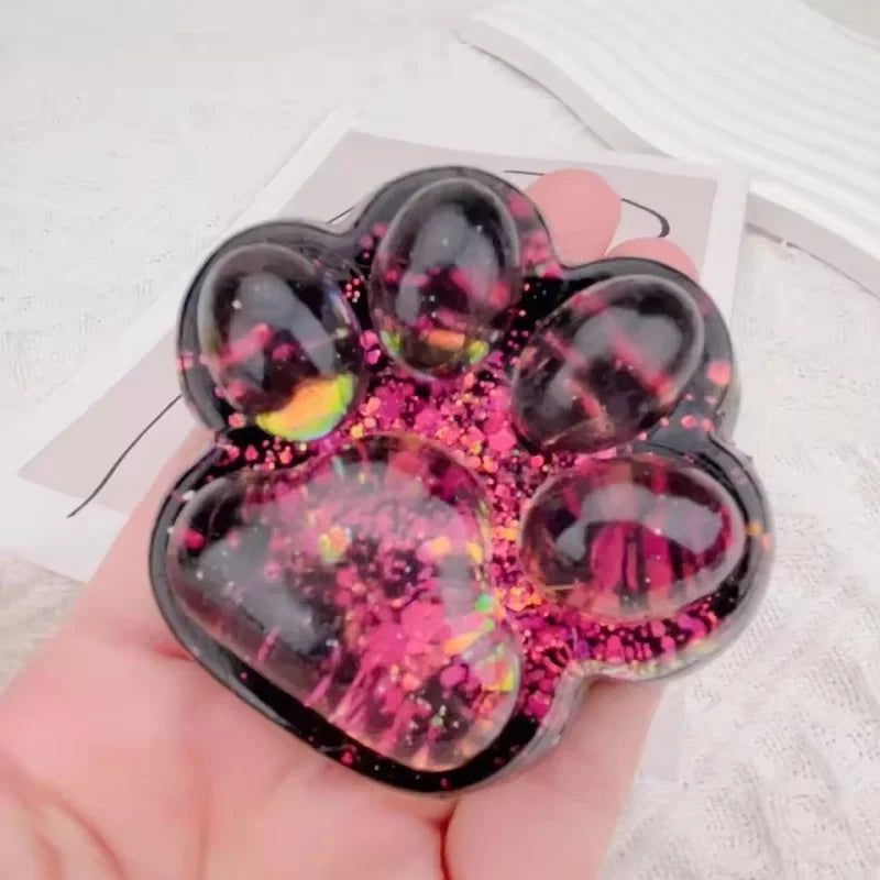 Rainbow Cat Paw Slow-Rise Squishy