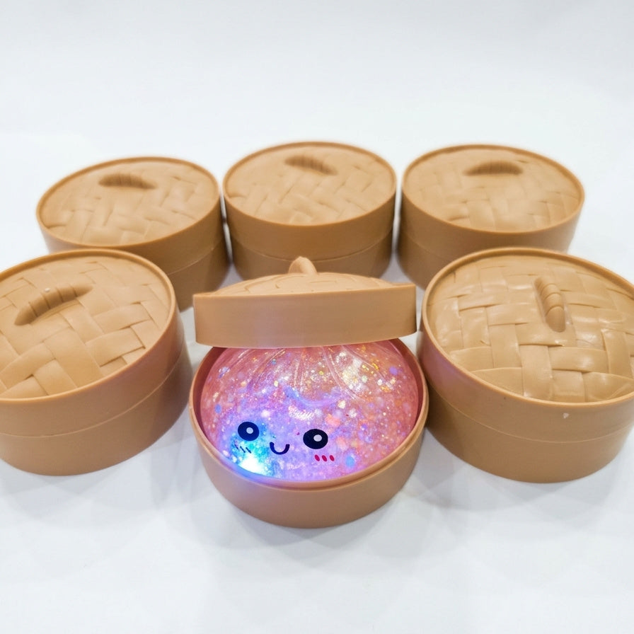 Light-Up Glitter Dumpling Squishy