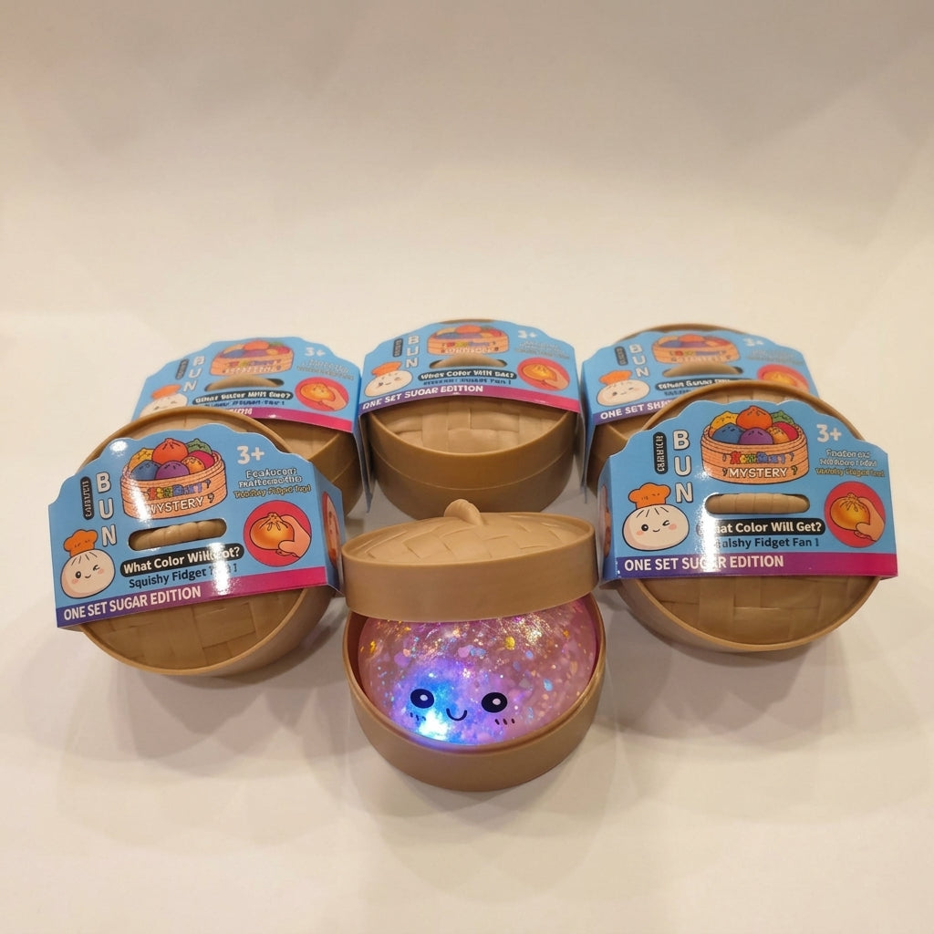 Light-Up Glitter Dumpling Squishy